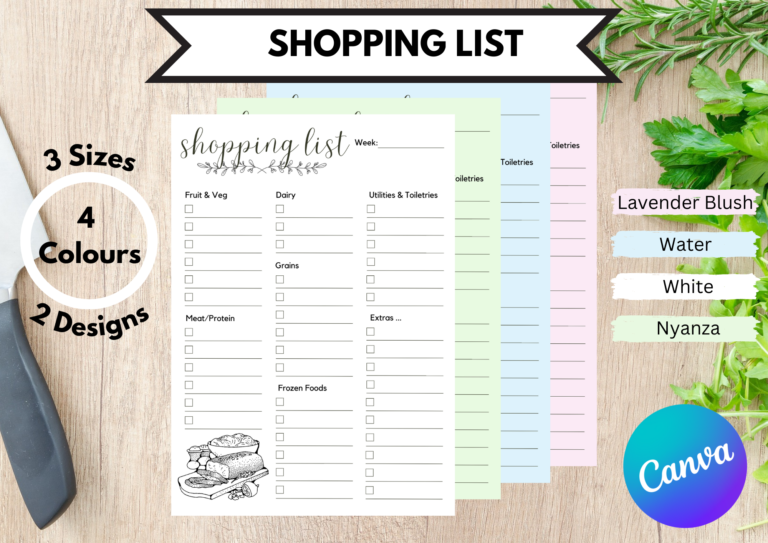 Shopping List - Title Page